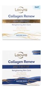 1 Of Each Lacura Collagen Renew Age Expert Day & Night Cream- 50ml