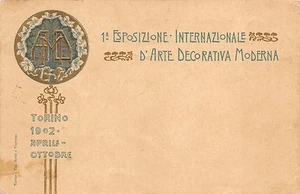C5032A TORINO 1902, 1° ESPOSZIONE D'ARTE DECORATIVA MODERNA. VG NEL 190? - Picture 1 of 2