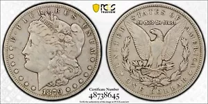 1879-CC MORGAN DOLLAR PCGS F15 CARSON CITY NICE COIN! - Picture 1 of 4