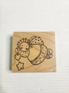 Imagine That Rubber Mounted Stamp Country Angel Heart Star Scrapbook Card Craft - Picture 1 of 3
