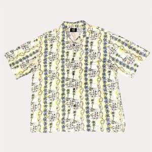 Iolani Vintage Mens Hawaiian Button Down Shirt Hula Seashell L bv - Picture 1 of 5