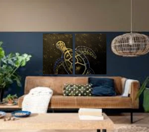 Turtle Sea Seascape Canvas Art Home Decor Wall Art painting orginal - Picture 1 of 6