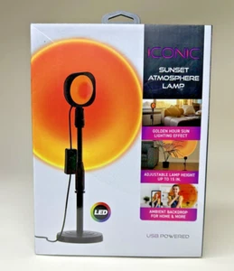 Iconic Sunset Atmosphere Lamp, USB-Powered LED Table Lamp BRAND NEW SEALED - Picture 1 of 6