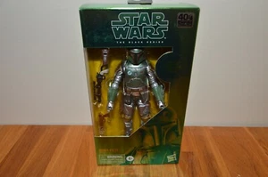 NIB Star Wars: The Black Series: Carbonized Boba Fett 40th Anniversary - Picture 1 of 7