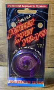 Yomega Vintage Power Spin Yo-Yo Collectible In Original Purple New in Package - Picture 1 of 2