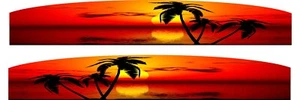 36" Palm trees sunset ocean Boat Car Truck Trailer RV Graphics Decals Stickers - Bild 1 von 1