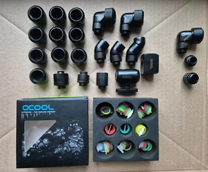 23 Stück - Alphacool Eiszapfen G1/4 Deepblack - Anschlüsse HardTubes, Adapter - Afbeelding 1 van 2