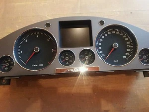 VW Phaeton 3d Tacho / Kombiinstrument V10 TDI 320km/h RB4 3D0920881h - Bild 1 von 5