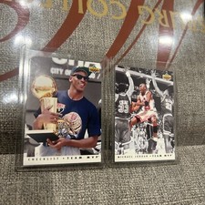 🔥MICHAEL JORDAN 1992 1993 UPPER DECK TEAM MVP #TM1 / TM5 RARE PAIR🔥1201