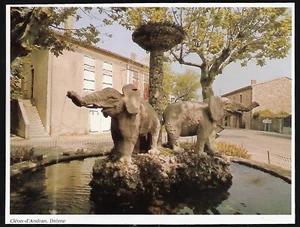1978 -- FONTAINE AUX ELEPHANTS A CLEON D ANDRAN DROME 3S154 - Bild 1 von 1