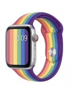 Genuine Apple Watch Sport Band Strap 40mm - 2020 Pride Edition Parade Diversity - Zdjęcie 1 z 8
