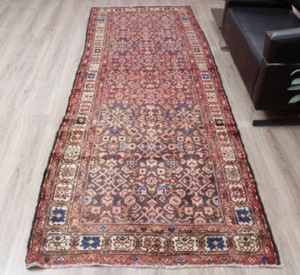 Alfombra de 3'8''x10'8'' Corredor Vintage Oriental Lana Tradicional 4x11 Anudada a Mano - Imagen 1 de 16
