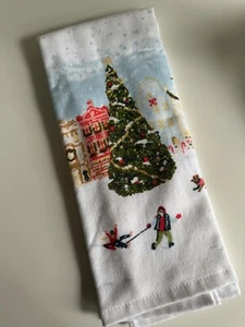 Christmas Winter Wonderland Terry Target Hand Towel Dish New 15 x 25 - Picture 1 of 4