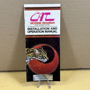 RARE ORIGINAL MANUAL for 1978 Novation CAT Modem used with early Apple Computers - Photo 1/12