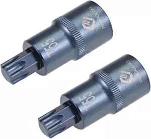 1/2" Drive X T55 Torx Bit Socket, S2 Steel Bits, CR-V Sockets Metric 2" Length ( - Picture 1 of 12
