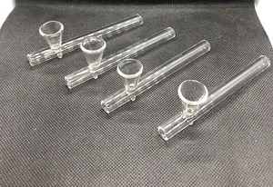ROOR Steam Roller CLEAR 4" GLASS PIPE SMOKING SMOKE TOBACCO BEST QUALITY PIPES - Picture 1 of 13