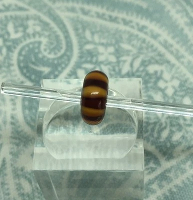 Authentic Trollbeads Brown Stripe 61357, New & Retired - Image 1 of 4