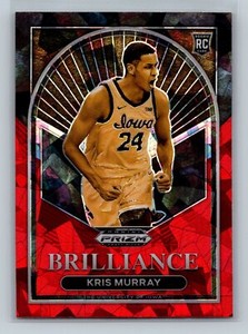 2023 Prizm Draft Picks Kris Murray  Brilliance Red Ice RC   #13 Iowa