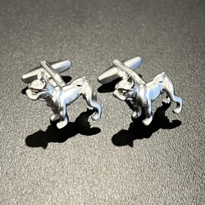 Dog Cufflinks For Men Birthday Wedding Gift Puppy Cufflinks With Box - Picture 1 of 8