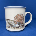 Otagiri Japan Mug by Sheila Brown OTA50 Blue Band Sea Shells Coastal Nautical