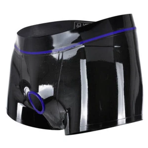 Mode Pants Latex Gummi Sexy boxer shorts Kurze Hose Sport Badehose Masquerade - Picture 1 of 4
