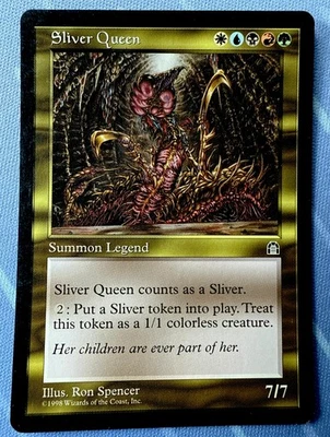 Sliver Queen Stronghold VINTAGE Magic The Gathering 1998 - Image 1 of 4