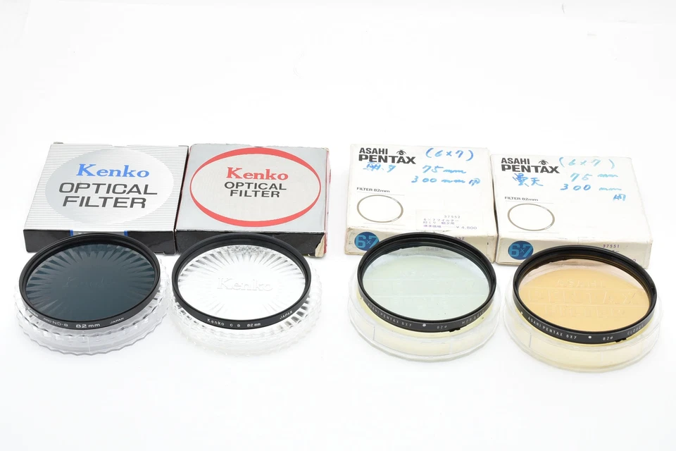 [Top MINT Boxed] PENTAX 6x7 Filter 82mm Mor.&Eve Cloudy etc for 75,300mm from JP - Image 1 of 4