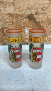 Menk, Shot Glas Austria Salzburg Wappen 2 PACK - Picture 1 of 9