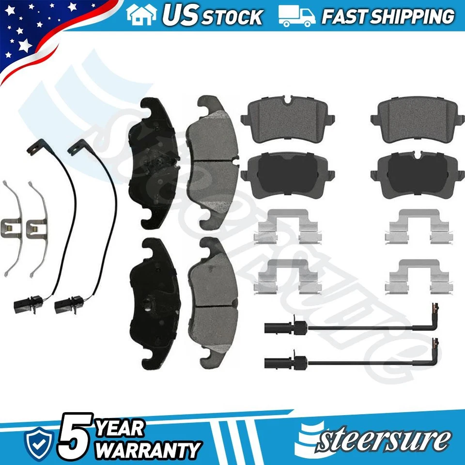 Juego de pastillas de freno de disco delanteras traseras Wagner para Audi A5 Quattro 2013-2013 Foto 1 de 4