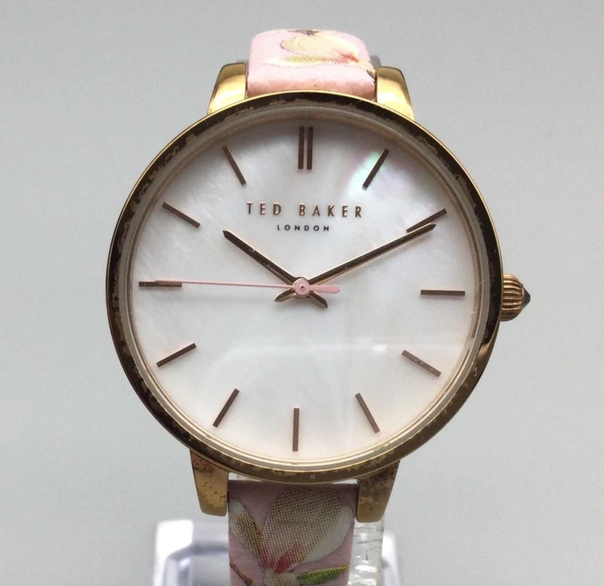 Reloj Ted Baker Kate para mujer 36 mm tono oro rosa esfera mop floral batería nueva Foto 1 de 4