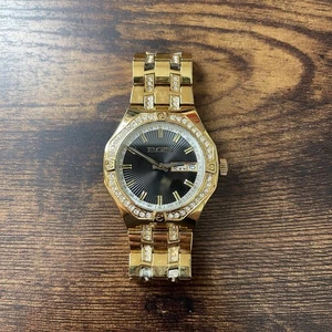 Reloj Pulsera Hombre Vintage Elgin Diamante Movimiento Japón Necesita Batería - Imagen 1 de 6