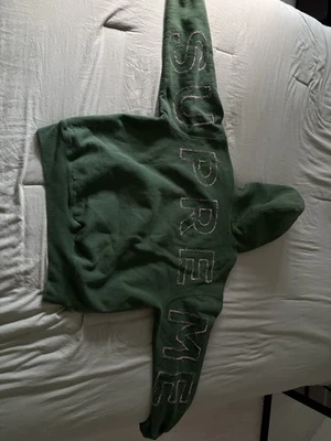 Sudadera con Capucha Supreme Frayed Sudadera con Capucha Pino Talla M Auténtica Foto 1 de 4