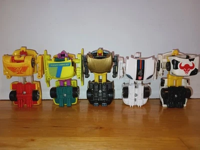 Transformers Go-Bots Spy Changers Lot Of 5 Bumblebee Ironhide Soundwave Jazz REV - Image 1 of 4