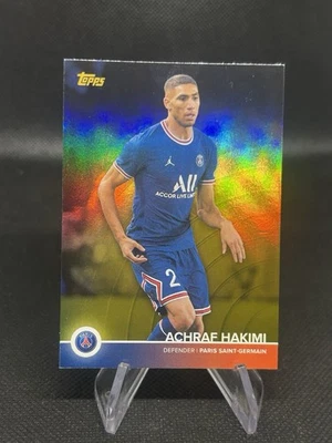 2021-22 Topps PSG Paris Saint-Germain Team Set #3 Achraf Hakimi 1/1 Gold Foil - Image 1 of 3