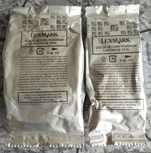 Lexmark 36XL Czarny + 37XL Kolorowe wkłady atramentowe DE-Darmowa wysyłka - Zdjęcie 1 z 7