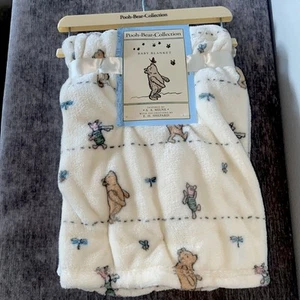 Disney Vintage Winnie Puuh Plüsch Baby Decke Ferkel Neutral Kinderwagen Überwurf - Bild 1 von 3