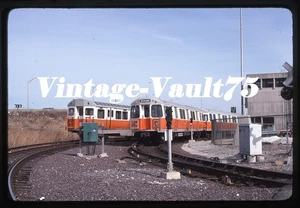 ORIGINAL SLIDE MBTA MTA BOSTON SUBWAY WELLINGTON YARD KODACHROME 1980 - Picture 1 of 1