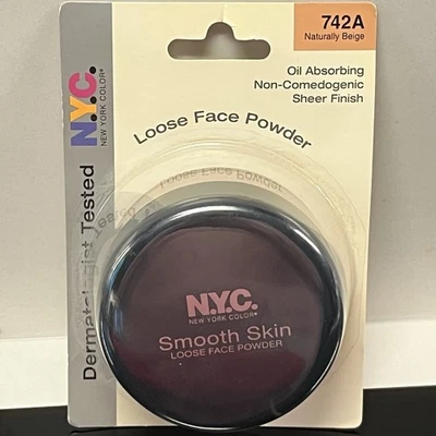 NEW N.Y.C. New York Color Smooth Skin Loose Face Powder 742A NATURALLY BEIGE NYC - Image 1 of 4
