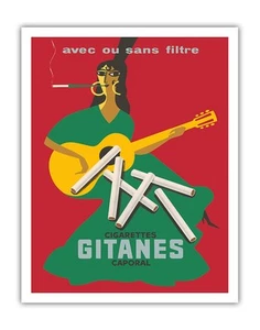 Gitanes Cigarettes - Vintage Advertising Poster by Pierre Fix-Masseau c.1920 - Picture 1 of 21