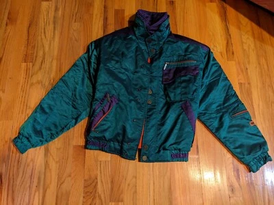 Jaqueta de esqui/snowboard Roffe vintage década de 1980 (etiqueta tamanho M serve como G) - Imagem 1 de 3