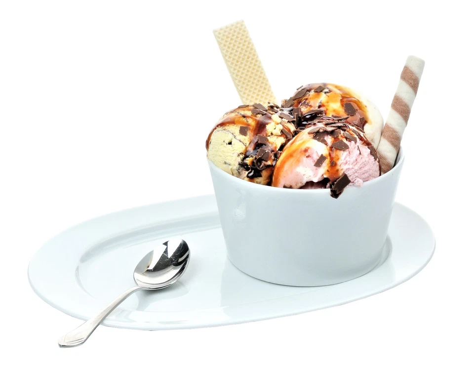 2, 4 oder 6 Stück - Retsch Arzberg Eisschale inkl. Tablett aus Porzellan - Bild 1 von 1