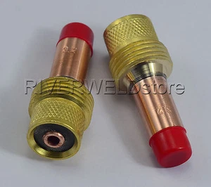 TIG Gas Lens Collets Body 45V27 3.2mm Fit SR PTA DB WP 17 18 26 TIG Torch 2pk - Picture 1 of 2