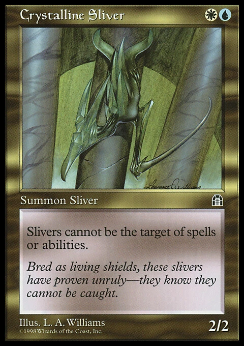 MTG Magic the Gathering Crystalline Sliver (127/143) Stronghold LP - Image 1 of 1