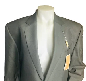 New MICHAEL KORS Men's Suit Jacket Long Sleeves Gray Suit Made In India NWT - Picture 1 of 12