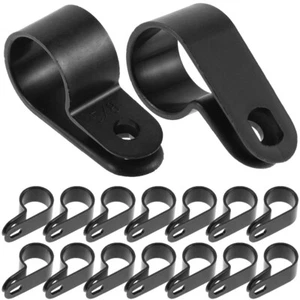 50 Pcs Coax TV Cable Holder Rope Light Clips Wire Staples Clamp Sorter Mounting - Photo 1/12