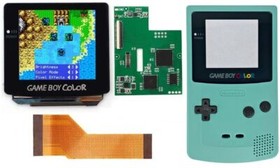 Game Boy Color AMOLED OLED Touch Screen Upgrade Kit + Trimmed Shell Gameboy GBC
