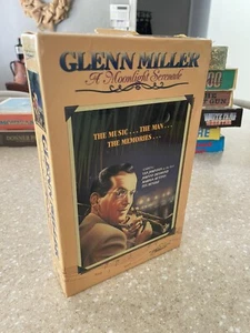 GLENN MILLER A MOONLIGHT SERENADE 1985 MAGNUM ENTERTAINMENT VIDEO BIG BOX VHS - Picture 1 of 5