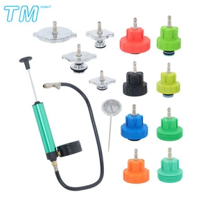 Radiator Pump Pressure Leak Tester Detector Coolant System Test Tool Kit 14Pcs - Bild 1 von 13
