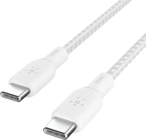 Belkin BoostCharge Braided USB-C to USB-C (2M/6.6ft) Fast Charging Cable 100W - Picture 1 of 7