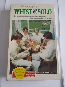 Waddingtons Whist & Solo Traditional English Card Game 4 Players Vintage - Picture 1 of 6
